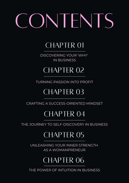 Womanpreneur Your Mindset For Success E-Book